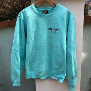 Diamond Teal Crew Sweatshirt